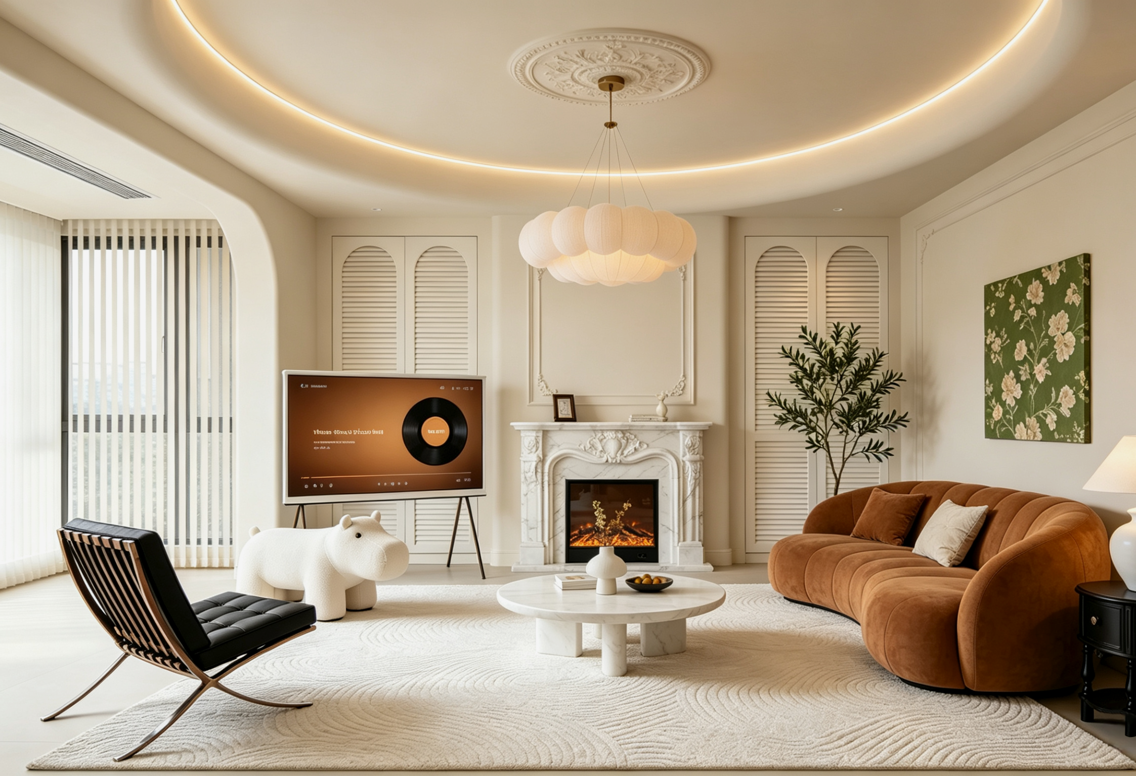 200㎡轻法式大平层